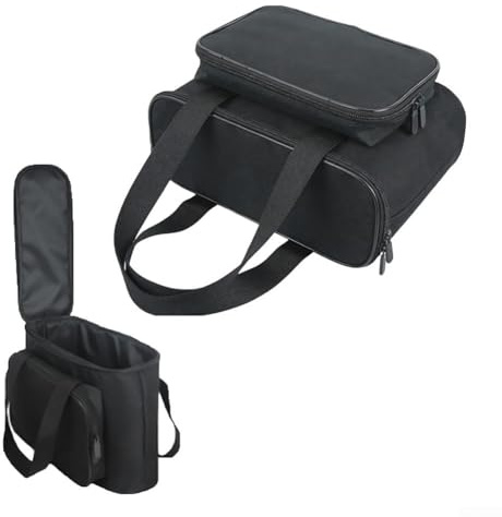 Bolsa De Transporte Portátil De Tela Oxford Para Cafetera De Una Sola Porción, Con Compartimentos Laterales Para Cápsulas Y Accesorios De 30 X 12 X 24 Cm, Para Uso En La Cocina, La Oficina