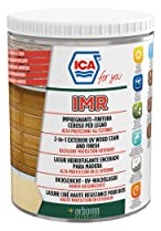 Ica For You IMR02 - Impregnante Finitura Ceroso All'Acqua per Legno, 2-in-1 Impregna e Protegge a Lungo, per Esterni, Noce Scuro, 0.75 L - IMR02-0075