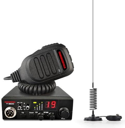 CB Radio Kit | Thunderpole T-800 + Long Orbitor Mag Aerial | 12v AM/FM CB Radio & Antenna Starter Pack