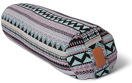 #DoYourYoga Bolster Yoga Rodillo »Krishna« para Yin Yoga 68 x 22 cm - Relleno de espelta orgánica - Cubierta en Coton Lavable - Cojín Zafu Yoga Rodilla - Rulo Pilates o Yoga - Estilo 12