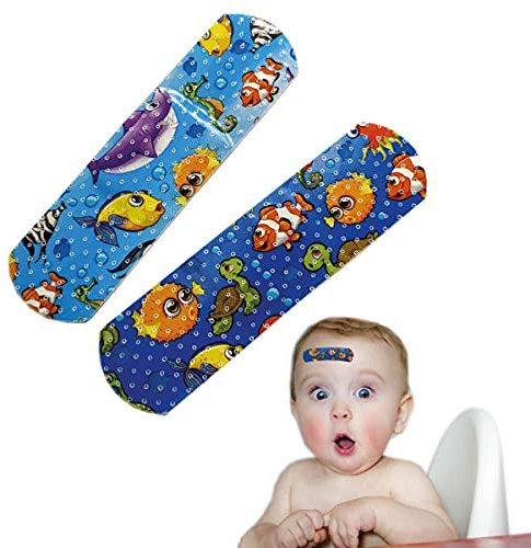 Cerotti Per Bambini 25 Pezzi, Resistenti all'acqua, Anatomici, Protettivi, Traspiranti, Formato Medio, Ipoallergenici, Senza Lattice