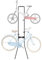 VEVOR 2 Bike Storage Rack, Free Standing Gravity Wall Vertical Bike Rack, Fully Adjustable Bike Rack Garage, Sturdy Steel & Easy Assemble, for Garage, Living Room, Shed, Holds Up to 90 lbs Black