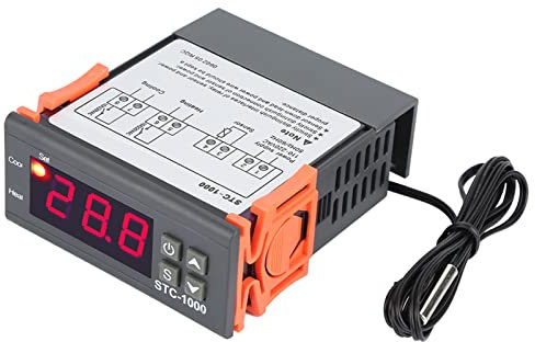Digital Temperature Controller,Electric Centigrade Thermostat Control Switch Temp Sensor Electric Thermostat Control 110?220V for Aquarium, Terrarium, Zoo, Chicken Incubator
