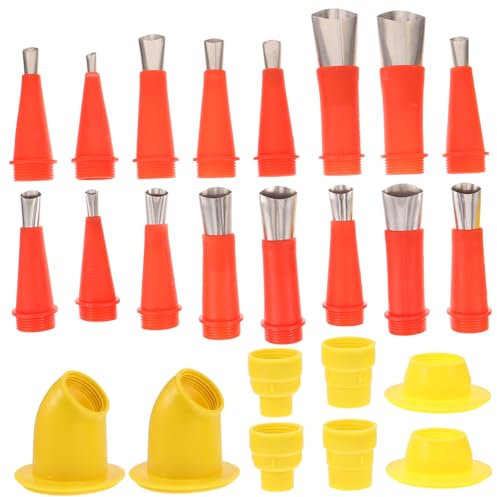 Operitacx 1 Jeu De Buses De Colle Thermofusible Sans Fil Pour Glaçage Dessins D'Entraînement Buse D'Étanchéité Outil De Finition Tubes Nettoyeur Vapeur Déboucheur D'Angle