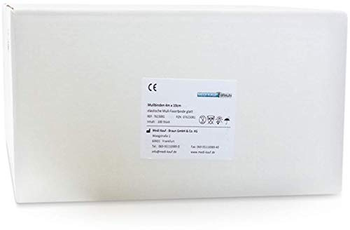 MULLBINDEN 10 cmx4 m elastisch nackt 100 St