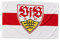 VFB Stuttgart Fahne / Flagge mit Wappen rot/weiss 120 x 80cm