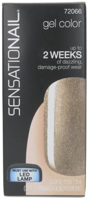 Sensationail Gel Nail Polish, Gold Rush, 7.39ml, Gold/Metallic/Platinum, At-Home Gel Polish