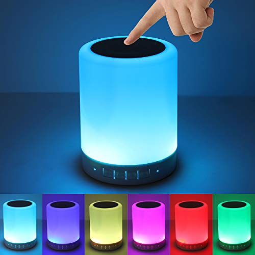 Bedside Lamp with Bluetooth Alarm Clock
