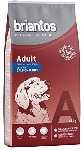 Briantos Premium Qualität 2 x 14 kg Trockenfutter Sparpaket – Erwachsene Lachs & Reis