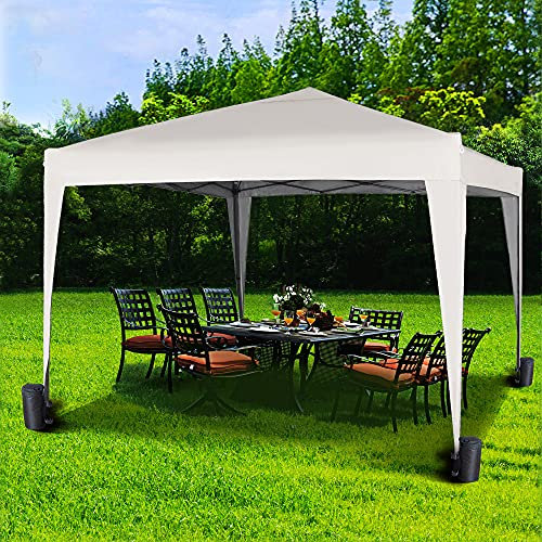 MCC 3x3m Pop-up Gazebo Waterproof Outdoor Garden Marquee Canopy NS (White)