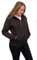 Bikers Gear Sweat à capuche de moto pour femme – Veste de moto doublée en Kevlar et veste de moto blindée amovible pour femme, Noir., 48