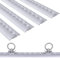 UISEBRT 4 Stück 100cm Aluminium Airlineschiene Set - Halbrunde Airlineschiene zubehör mit 10 Silber Verschlussklammer - Gebohrte Zurrschiene Ladungssicherung für ATV LKW Wohnmobile