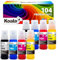 Koala 102 104 Tinte kompatibel mit Epson 104 102 Tintenpatronen für ET-2700 ET-2710 ET-2712 ET-2715 ET-2720 ET-2750 ET-2810 ET-2820 ET-2825 ET-2826 ET-3700 ET-3750 ET-4700 ET-4750 ET-15000 (8-Pack)