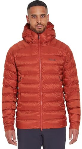 Rab Men's Electron Pro Down Jacket for Climbing & Mountaineering - Tuscan Red - Large