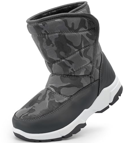 Harvest Land Kid Snow Boots Boys Winter Warm Comfortble Walking Boot Shoes