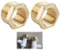 2 Piezas Reductores de Latón de 1 a 3/4, Adaptadores Hexagonales de Latón (Exterior de 32 mm e Interior de 25 mm), Conexión Reductora para la Conversión de Conexiones de Tubería de Agua
