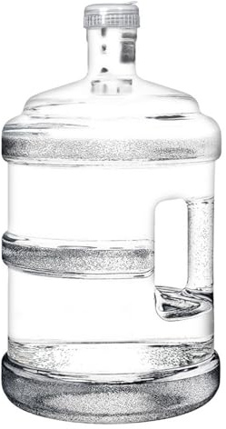 Water Dispenser Bottle 5L/3L Camping Water Containers Pure Water Bucket Mineral Water Barrel Portable Water Container Pure Water Bottle with Handle (White 5L (1-2 people))