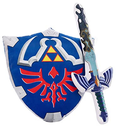 MARUKQW Cosplay Master Sword Hylian Shield Soft Wearable Throw Pillow 15.75 INCH
