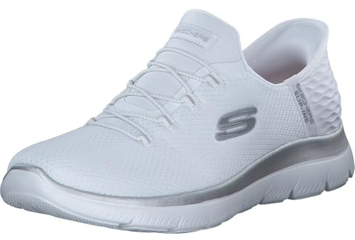 Skechers Damen Slipper Summits Diamond Dream, Frauen Slip-On,einschlupf,Mokassins,Halbschuhe,Slides,Schlupfschuhe,Loafer,Weiß WSL,37.5 EU
