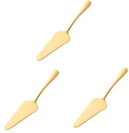 TOPBATHY 3 Pz pala da forno in acciaio inox palette per dolci seghettate taglia formaggio pizza peel tagliatorte utensili da portata attrezzo pala per torte in acciaio inox per dolci