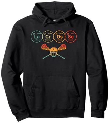 Lacrosse Periodic Table Elements Chemistry Lacrosse Helmet Pullover Hoodie