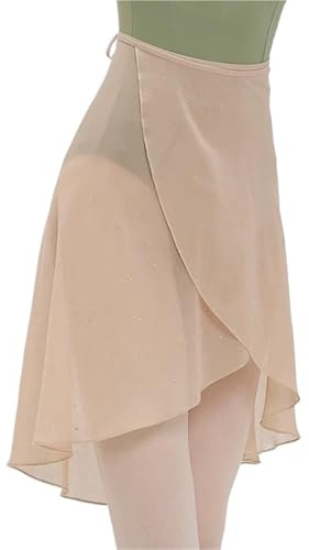 XUWEWI Ballet Skirt Cover Ballet Skirt Women Long Wrap Ballerina Ballet Dress Dance Dress Soft Training Practice Skirt For Adult Tutu Cover(Beige)