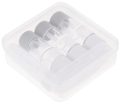 Homoyoyo Kit de 3 Étuis à Lentilles Transparents en Plastique, Boîte de Rangement Grosse Capacité, Léger et Portable pour Voyage, Usage Quotidien, Accessoires pour Lentilles de Contact