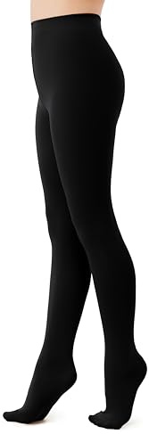 Seidiva Collants Fille Collant Doux Classiques à Pieds 60 DEN, Collants Enfants Unis Semi Opaques pour Danse Ballet École Bas Tous Les Jours, De 4 À 12 Ans