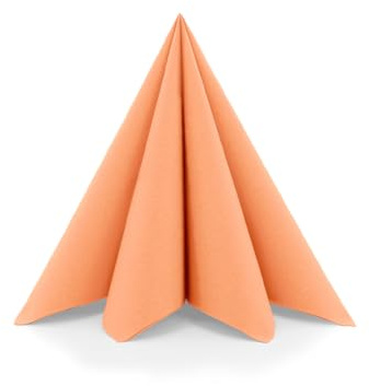 Sovie HOME Serviette in APRIKOT aus Linclass Airlaid, 40 x 40cm, 1/4 Falz, 12 Stück, stoffähnliche Premium-Servietten für Hochzeit, Feier, Event, Dinner
