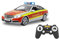 JAMARA 405127 - Mercedes-Benz E 350 Coupe Feuerwehr Silber/rot 1:16 2,4G-deutsche Sirene, Alarmanlage, Start, Beschleunigungs, Brems, Zusperr-Ton, Hupe, Signalleuchte, 4 Geschwindigkeiten