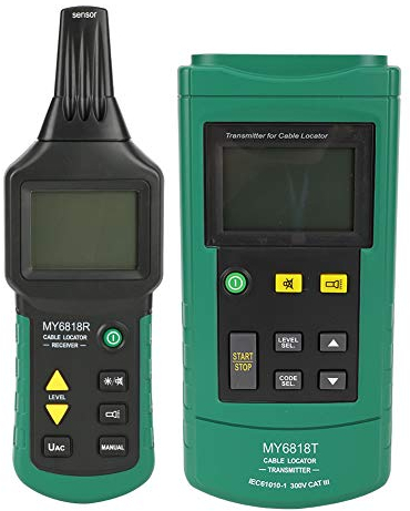 Digitales Leitungssuchgerät, Akozon Multifunktionales Drahtprüfgerät Netzwerk Telefonkabel Detektor Ortungsmessgerät für Kurzschlusssicherungen Metallische Rohrsysteme