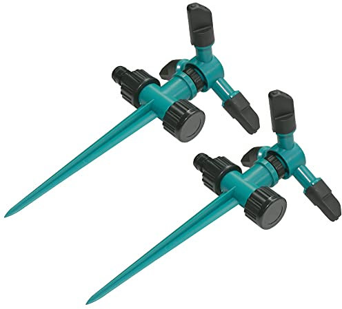 Armo® 360 Degree Automatic Rotating Sprinker Pack Of 2 Garden Watering Irrigation Sprinkler