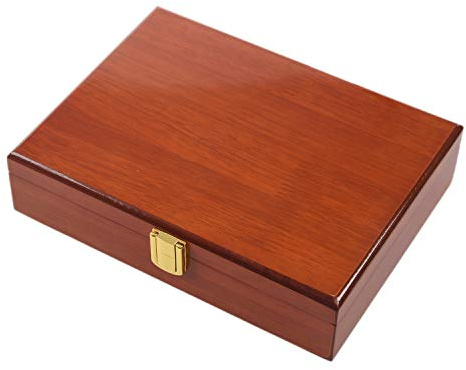 RESFNSE Vintage Wooden Showcase Box Display Jewelry Display for Rings Earrings Cufflinks