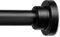 Matte Black Extendable Curtain Poles Shower Curtain Rod 81-137cm Tension Pole No Drilling, Never Rust Non-Slip Telescopic Pole for Clothes, Shower Curtain Rail for Bathroom, Closet, Window
