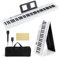 RELAX4LIFE Piano Digitale Pieghevole a 88 Tasti, Pianoforte Elettronico con MIDI Wireless, Altoparlanti Doppii, 1000 Timbri, 1000 Ritmi, Tastiera Portatile per Principianti, Bambini, Adulti (bianco)