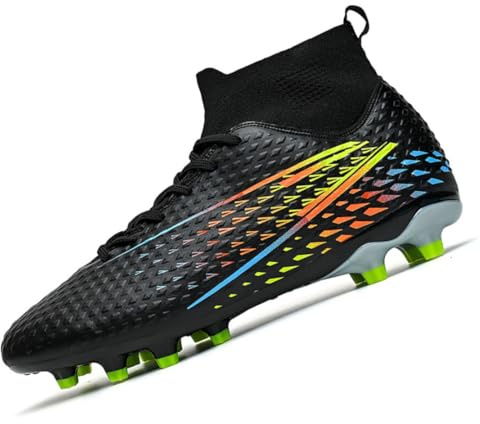 Xinghuanhua Men's Football Boots Children's High-Top Artificial Turf Soccer Shoes Youth Athletics Indoor Training Shoes Outdoor Sports Soccer Cleats