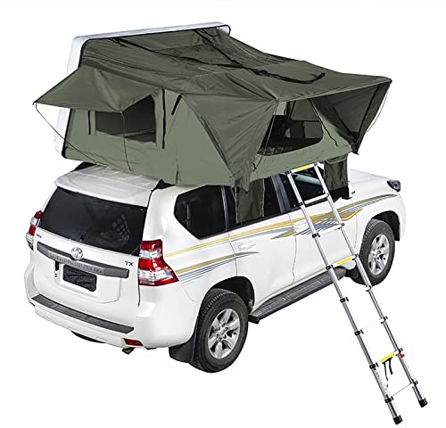 Tenda da tetto rigida, impermeabile, design pop-up, per campeggio all'aperto e viaggi con veicoli