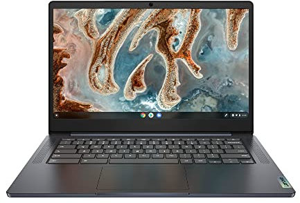 Lenovo IdeaPad 3 Chromebook 14 Inch Full HD Laptop (MediaTek MT8183, Integrated ARM Mali-G72 MP3 GPU, 4GB RAM, 64GB SSD, ChromeOS) - Abyss Blue
