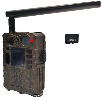 Bolyguard Jaktkamera, 4G LTE jaktkamera 4K/37MP Full HD, MMS GSM rörelsedetektor, nattseende IR-kamera för vilda djur med 32 GB SD-kort och kortläsare