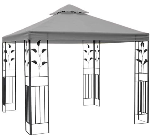 Wasserdichte Pavillon-Abdeckung, Ersatz, UV-Schutz für Gartenparty, Grill, 3 x 3 m, doppelstöckig, minimalistisches Design