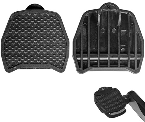 Pack of 2 Road Bike Pedal Plates Cleats, Flat Pedal Conversion, Pedal Plate Compatible with Shimano SPD-SL Click Pedals, Non-Slip Pedal Plates, PP Adapter, Lightweight, Non-Slip, Easy Installation