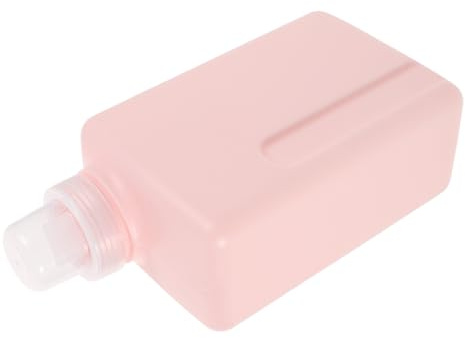 HEANUJJ Bottiglia Erogatrice Quadrata 1000 Ml in PE Resistente Distributore di Sapone per Bucato Chiusura Ermetica Contenitore Ricaricabile Multifunzionale per Detergenti e Lozioni
