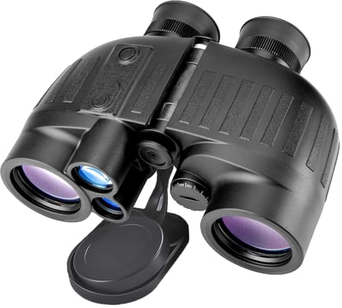 8x40 Fernglas für Erwachsene, ausgestattet mit Entfernungsmesser und Kompass, IP65 wasserdichtes UHD-Fernglas, Sichtfeld 8°, OLED-Glas für Vogelbeobachtung, Segeln, Bootfahren, Angeln