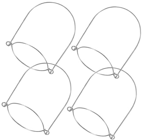 Cabilock 4 Piezas Asas de Alambre para Tarros de Colgadores de Acero Inoxidable Compatibles con Botes de Boca Ancha y Gancho Seguro para Cocina y Decoración