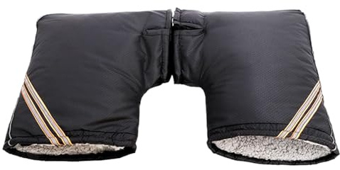 Zohuwerui 1 paio di guanti da moto per uomo e donna, impermeabili, antivento, guanti scaldamani con strisce riflettenti, scaldamani per scooter e moto