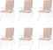 Chaise de jardin Seat Pad/Coussin Lot de 6 en pierre, s'adapte en toute sécurité avec cordes et tirer sur élastique de serrage sur le dos. Idéal pour l'intérieur et l'extérieur, Matériau de qualité résistant à l'eau.