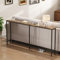 Lifewit Konsolentisch mit Ladestation, 180 cm Schmaler Sofatisch, Sofa-Beistelltisch mit USB-Anschlüssen, Konsolentische fürs Wohnzimmer, Flur, Schlafzimmer, Eingang