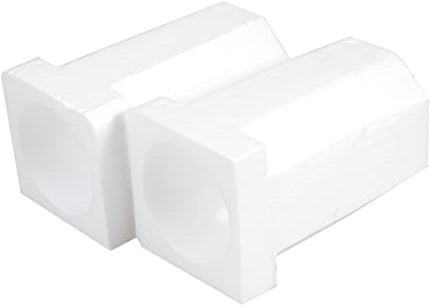 Sewroro 2pcs Wine Bottle Shipping Boxes 85mm Diameter Foam Base Packaging Blocks for Single Bottle Protection in Transit