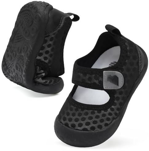 JOINFREE Kids Summer Beach Shoes Girls Boys Sandals Shoes Breathable Non-Slip Water Shoes Toddlers Summer Shoes Black 7/7.5 UK Child