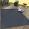 Paco Home Outdoor Teppich wetterfest für Garten, Terrasse & Balkon flachgewebt in Moderner Sisaloptik einfarbig pflegeleicht & UV-beständig Navy-Blau, Grösse:80x150 cm